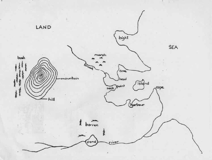 example of a landform map